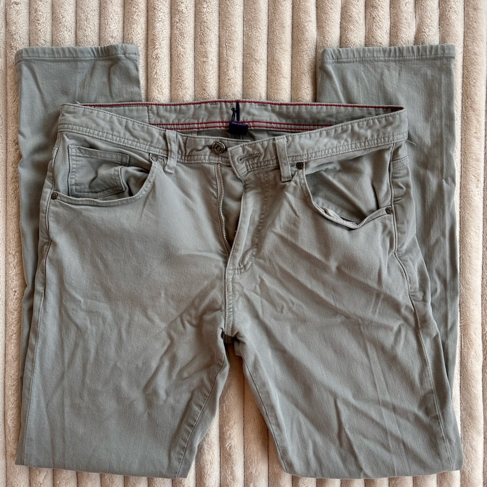 Johnnie-O Stylish Olive Green Denim Pants - 34x32